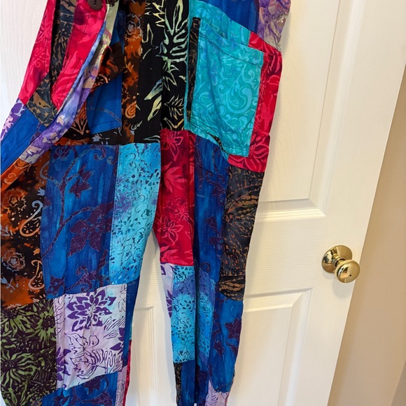 Colorful Patchwork Overalls - Picture 4 of 6